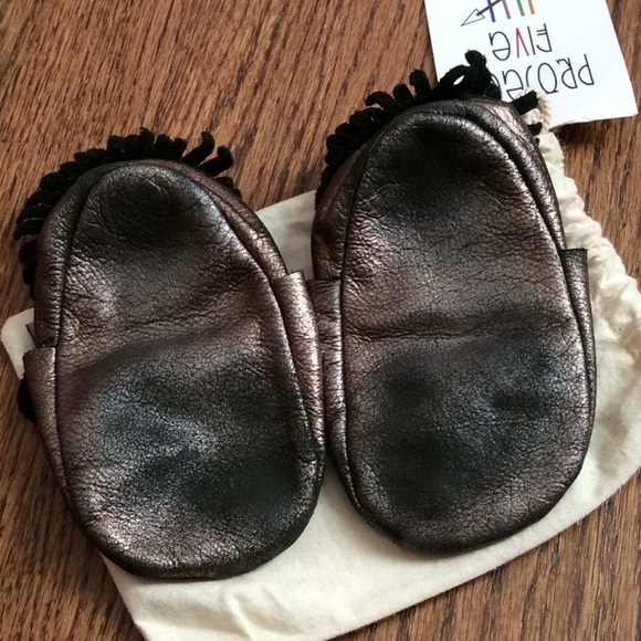Project Five metallic leather moccasins - Picture 4 of 4